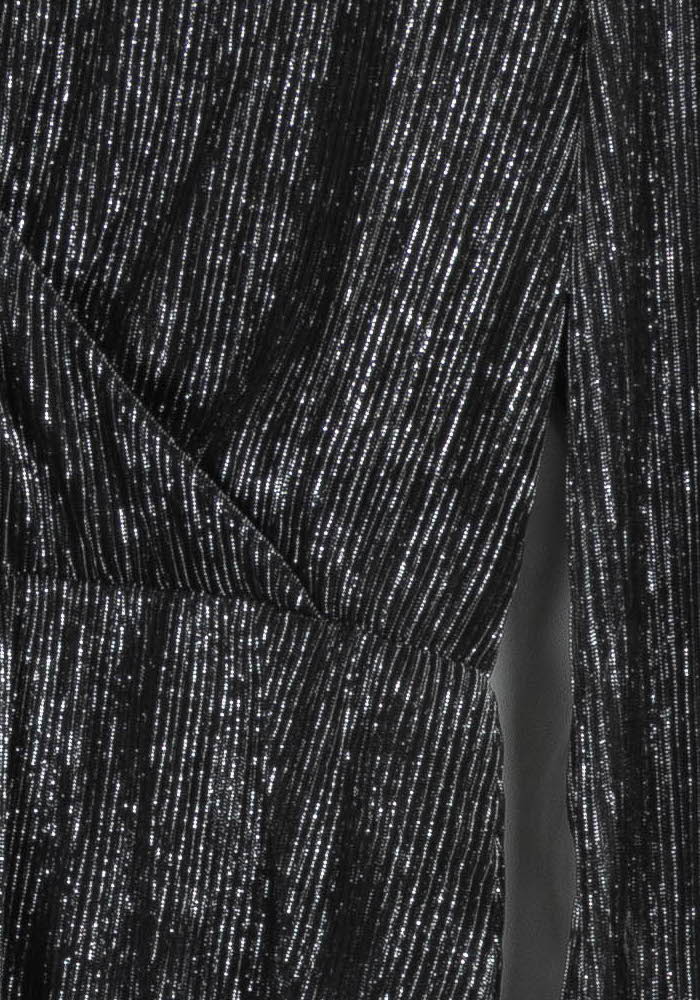Blouse Noire et Argentée - Taille XS/34 de la marque Caroll | PARAD108245 - Vendu par Paradigme - Image 3