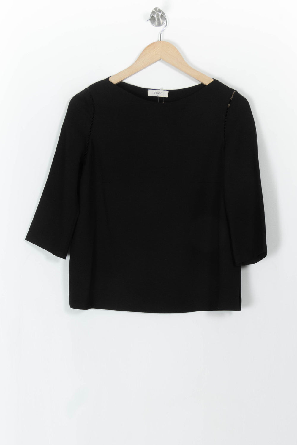 Blouse Noire - Taille XS/34 de la marque ba&sh | PARAD108246 - Vendu par Paradigme - Image 2