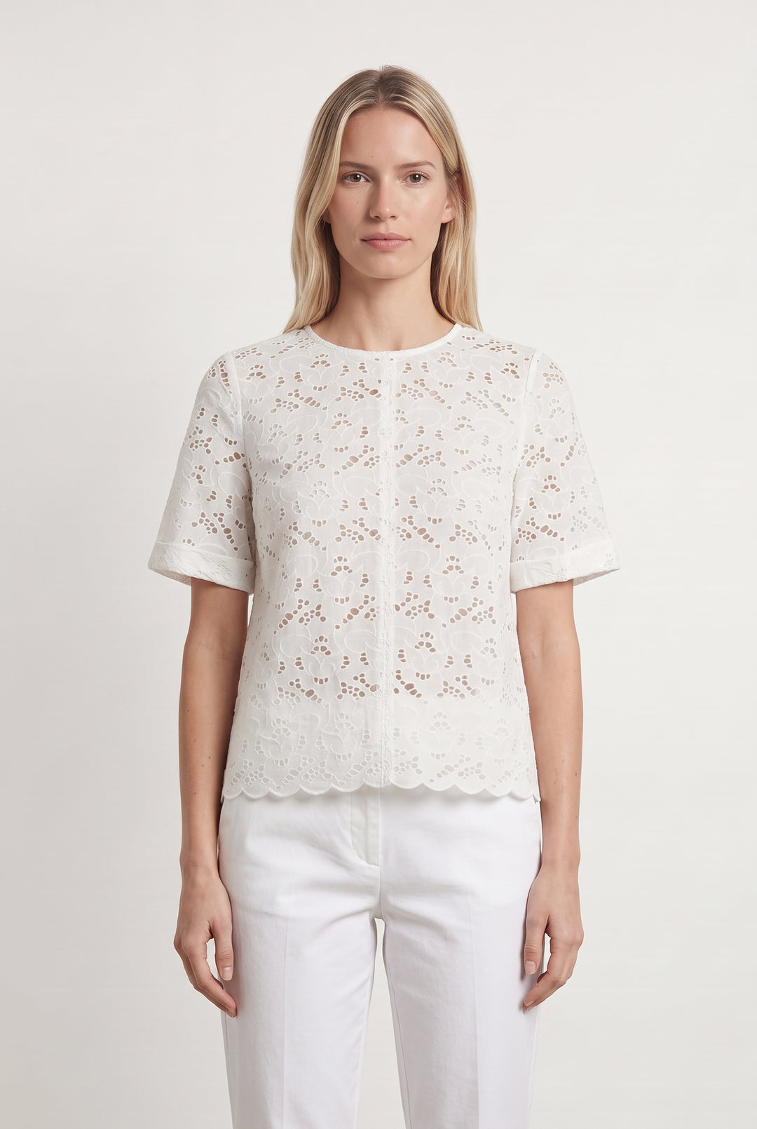 Blouse Brodée Blanche - Taille XS/34 de la marque Sézane | PARAD108247 - Vendu par Paradigme - Image 1