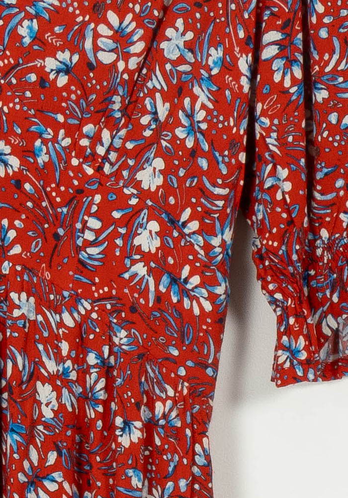 Robe Longue Rouge et Blanche - Taille XS/34 de la marque Opullence | PARAD108249 - Vendu par Paradigme - Image 3