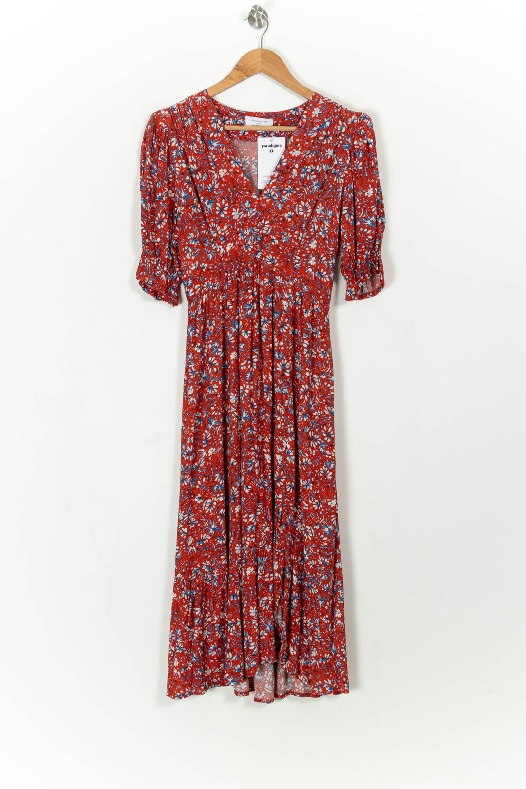 Robe Longue Rouge et Blanche - Taille XS/34 de la marque Opullence | PARAD108249 - Vendu par Paradigme - Image 2