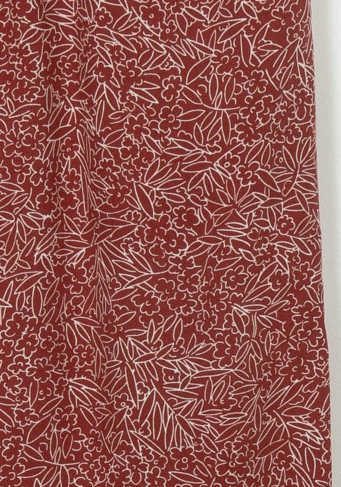 Jupe Longue Bordeaux et Blanche - Taille S/36 de la marque Des petits hauts | PARAD108251 - Vendu par Paradigme - Image 3