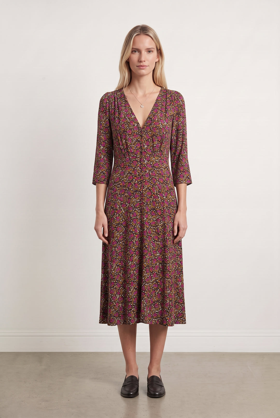 Robe Fleurie Multicolore - Taille XS/34 de la marque Sézane | PARAD108252 - Vendu par Paradigme - Image 1