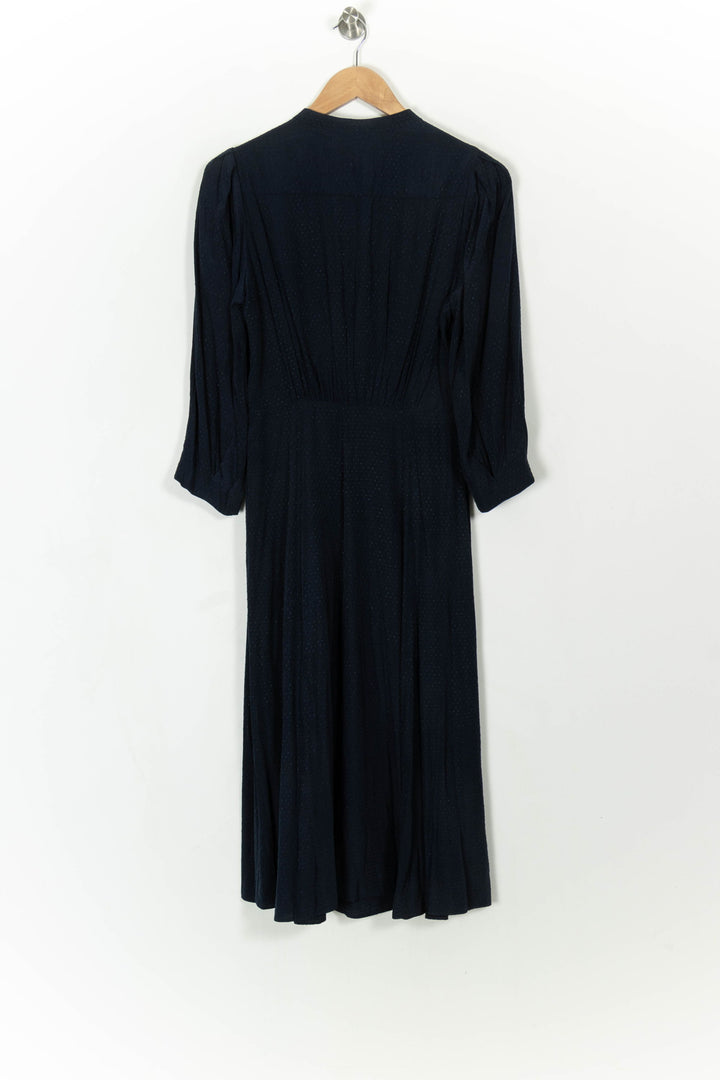 Robe Longue Bleue - Taille S/36 de la marque Tara Jarmon | PARAD108255 - Vendu par Paradigme - Image 4