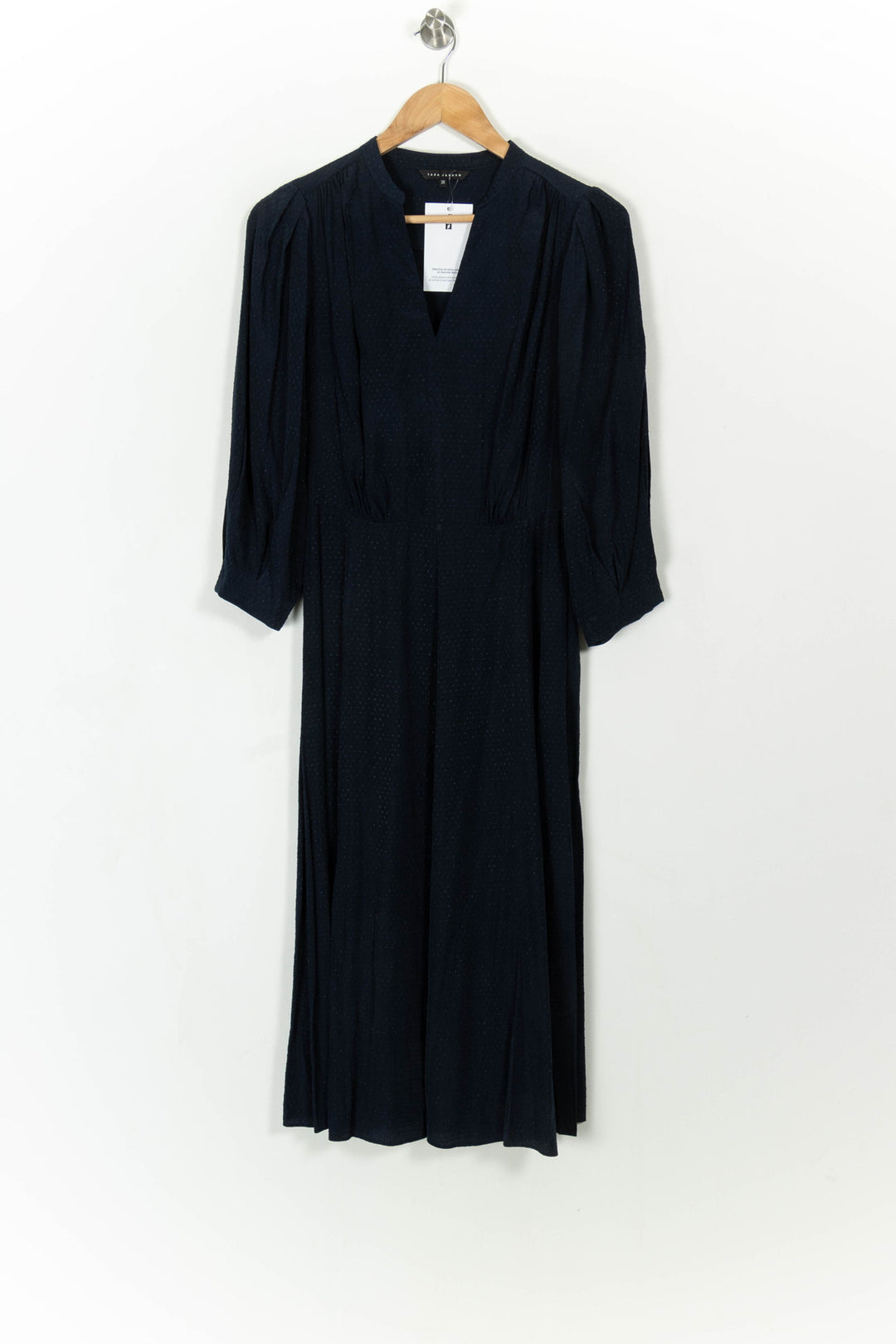 Robe Longue Bleue - Taille S/36 de la marque Tara Jarmon | PARAD108255 - Vendu par Paradigme - Image 2