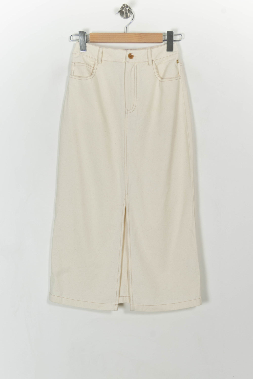 Jupe Longue Beige - Taille XS/34 de la marque Des petits hauts | PARAD108256 - Vendu par Paradigme - Image 2