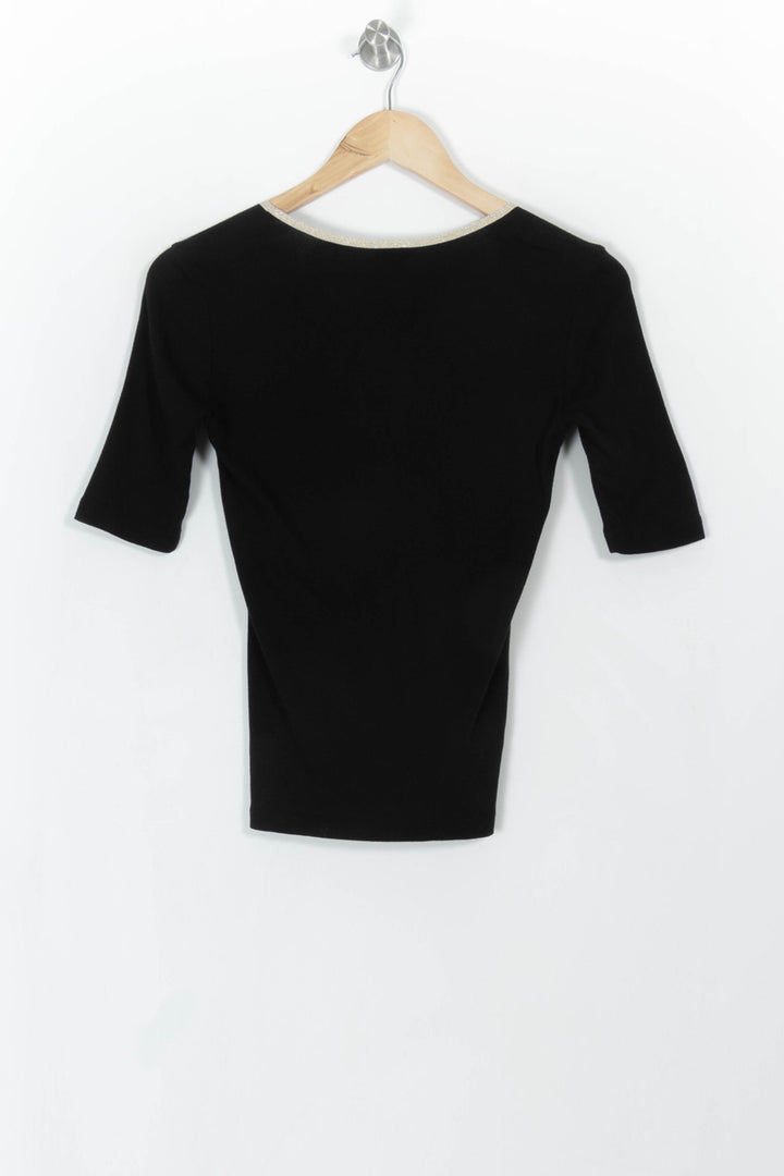 Tee-shirt Noir - Taille S/36 de la marque Des petits hauts | PARAD108261 - Vendu par Paradigme - Image 4