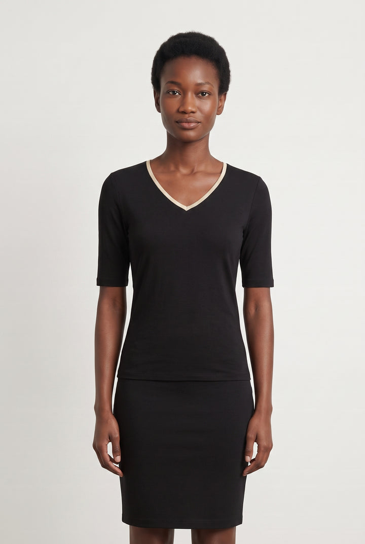 Tee-shirt Noir - Taille S/36 de la marque Des petits hauts | PARAD108261 - Vendu par Paradigme - Image 1