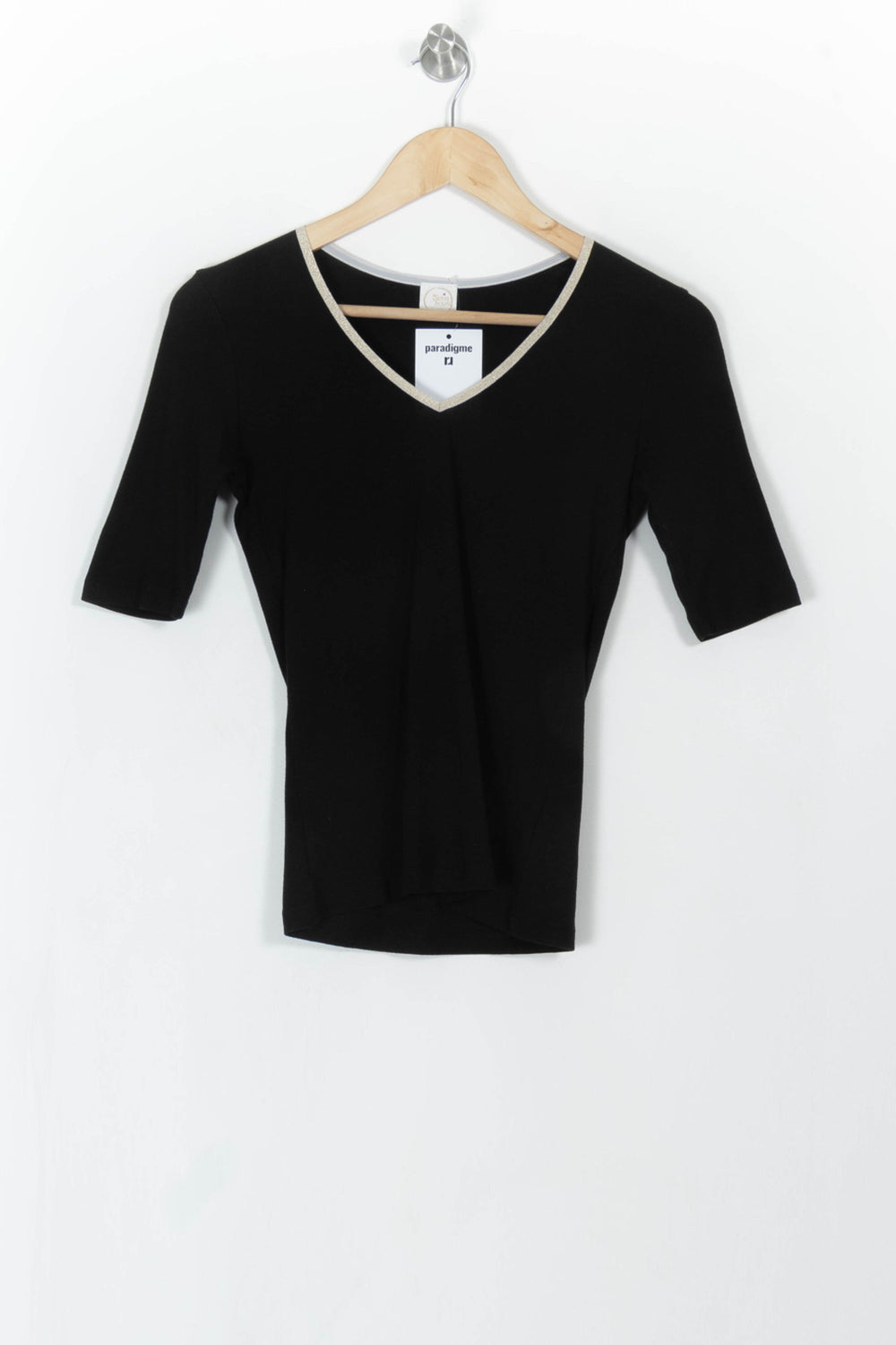 Tee-shirt Noir - Taille S/36 de la marque Des petits hauts | PARAD108261 - Vendu par Paradigme - Image 2