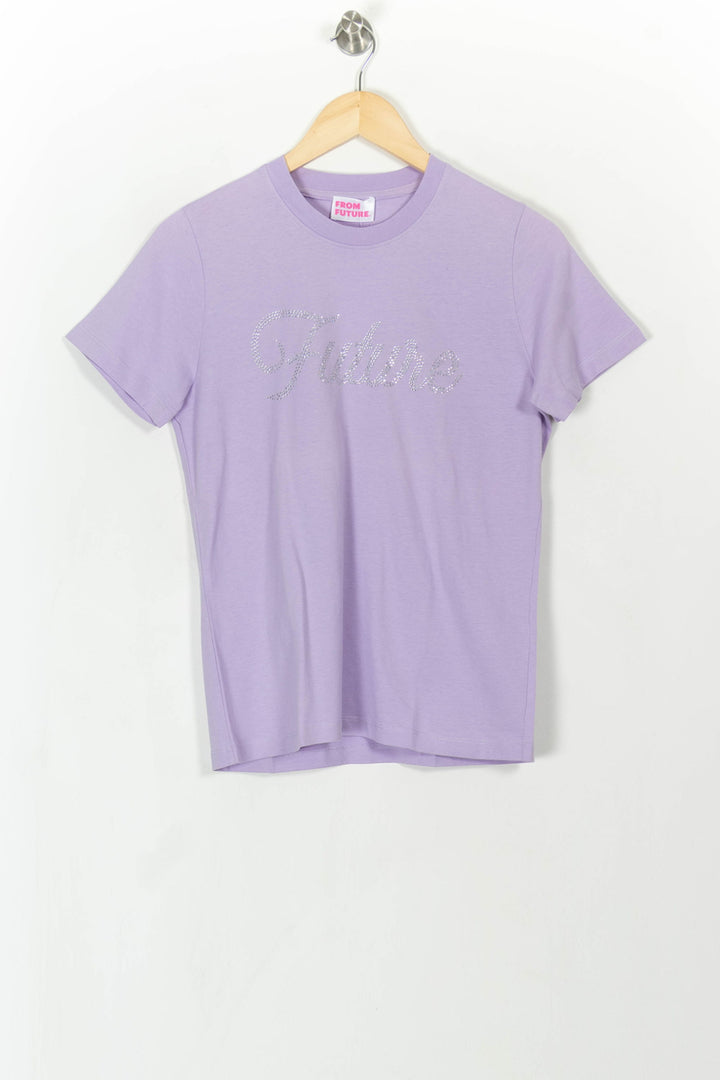 Tee-shirt Violet - Taille XS/34 de la marque From Future | PARAD108265 - Vendu par Paradigme - Image 2