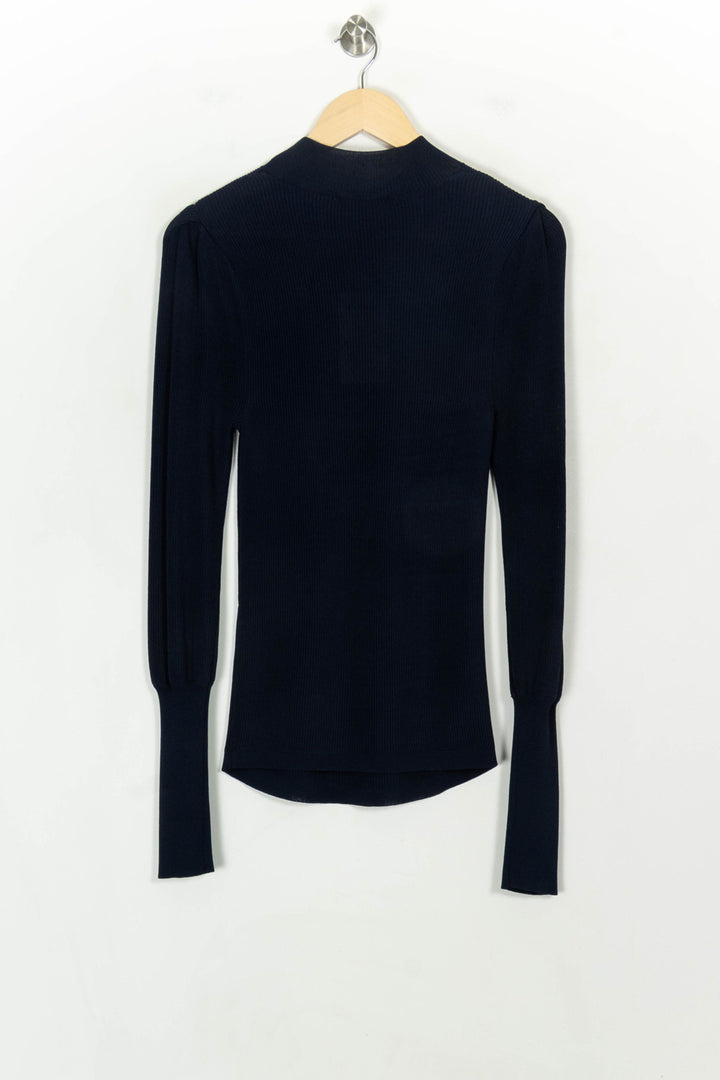 Pull Bleu - Taille S/36 de la marque Tara Jarmon | PARAD108270 - Vendu par Paradigme - Image 5
