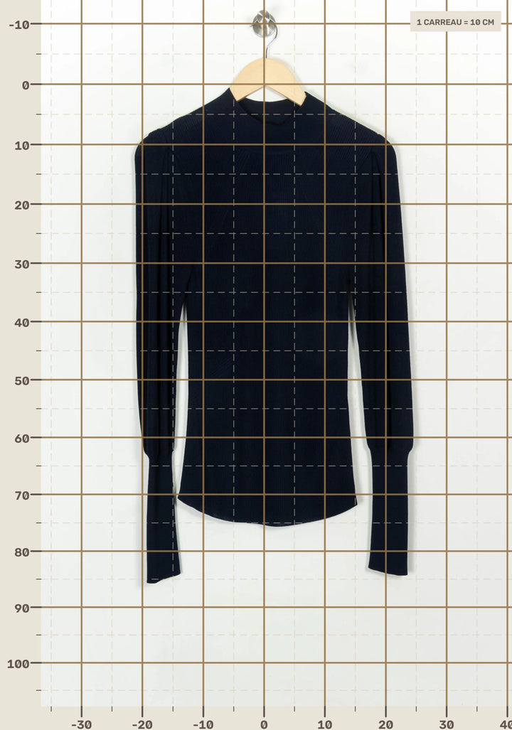 Pull Bleu - Taille S/36 de la marque Tara Jarmon | PARAD108270 - Vendu par Paradigme - Image 4