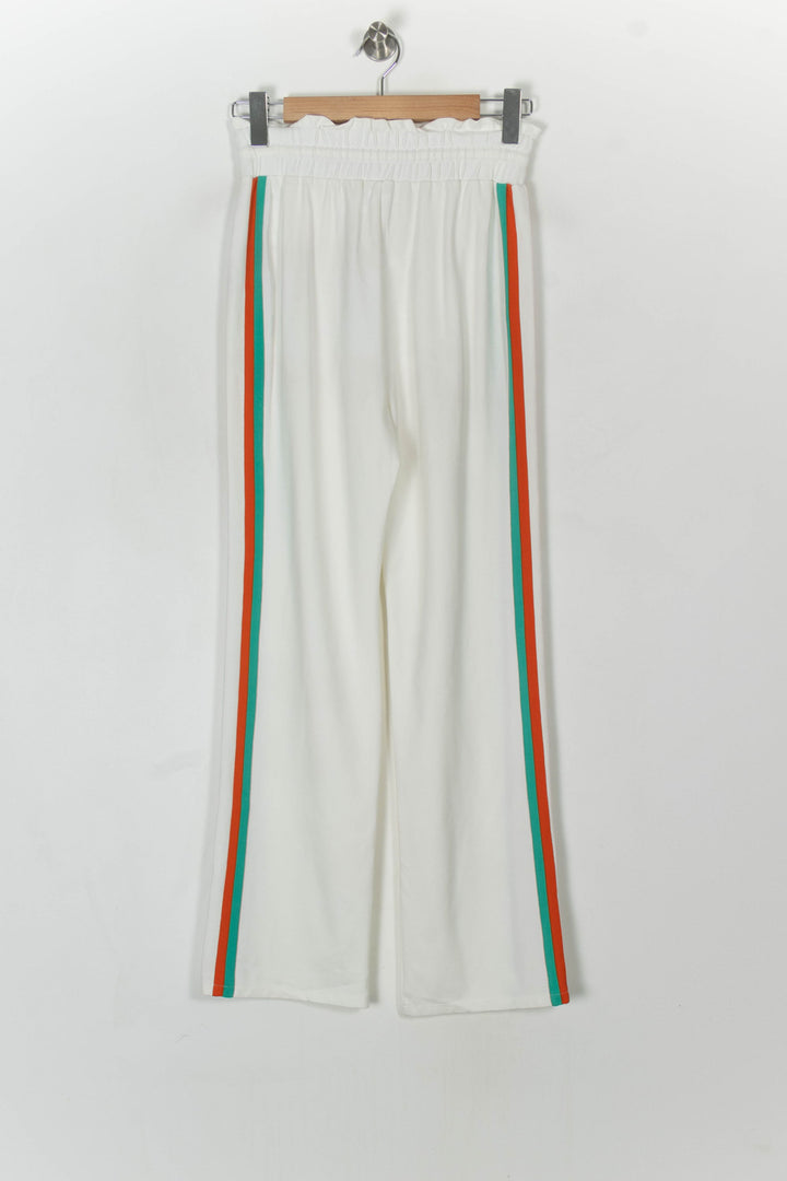 Pantalon Blanc avec bandes Vert et Rouge - Taille XS/34 de la marque Claudie Pierlot | PARAD108271 - Vendu par Paradigme - Image 5