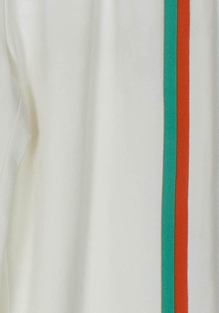 Pantalon Blanc avec bandes Vert et Rouge - Taille XS/34 de la marque Claudie Pierlot | PARAD108271 - Vendu par Paradigme - Image 3