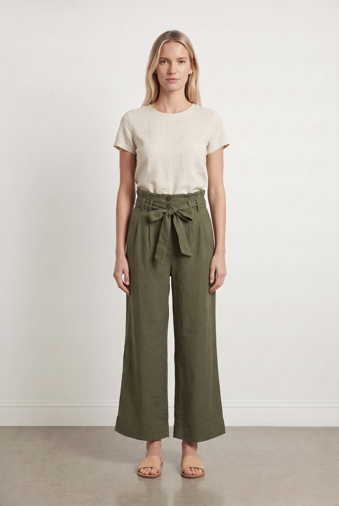 Pantalon Large Vert - Taille M/38 de la marque La Fée Maraboutée | PARAD108278 - Vendu par Paradigme - Image 1