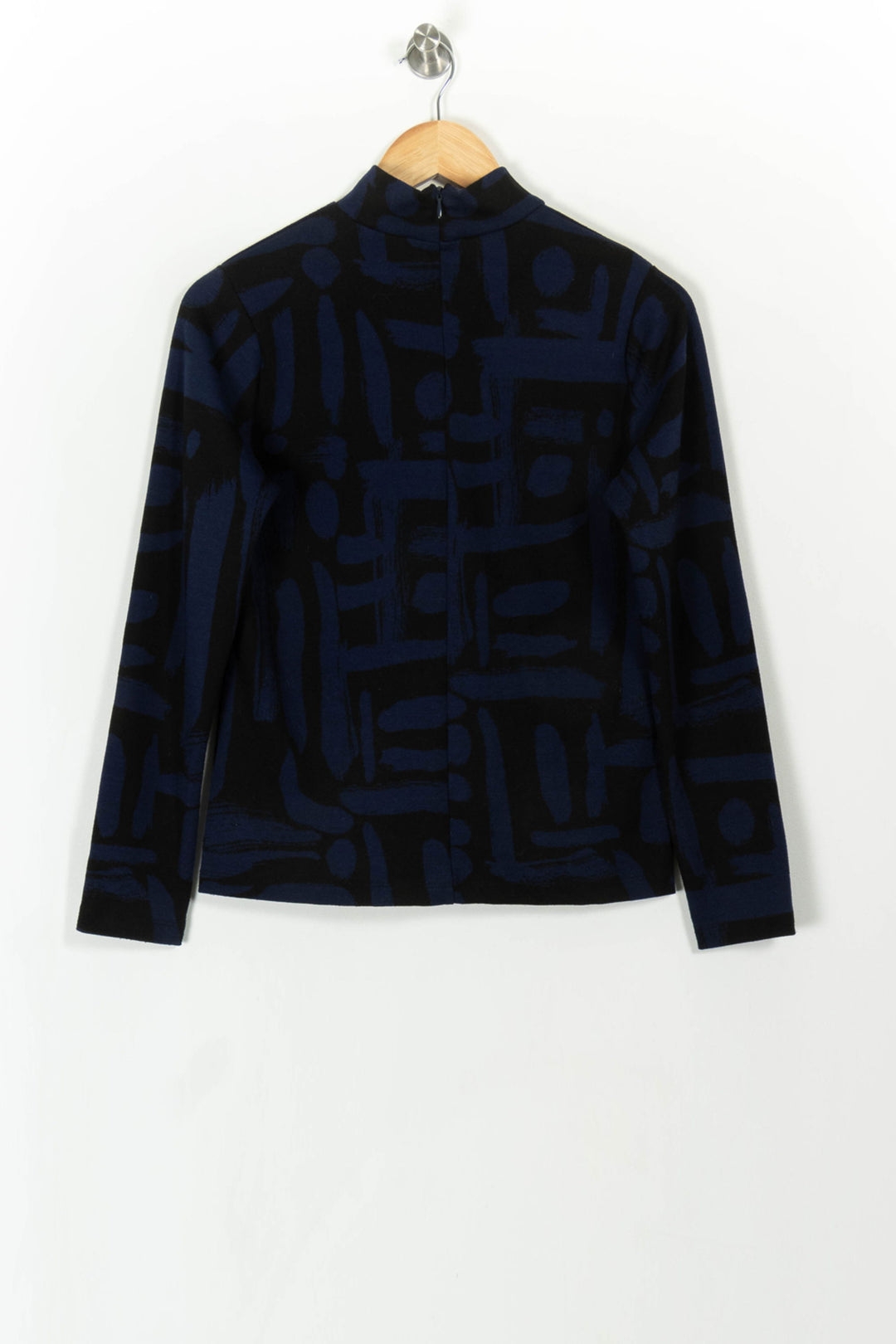 Sous pull Bleu et Noir - Taille M/38 de la marque La Fée Maraboutée | PARAD108279 - Vendu par Paradigme - Image 4