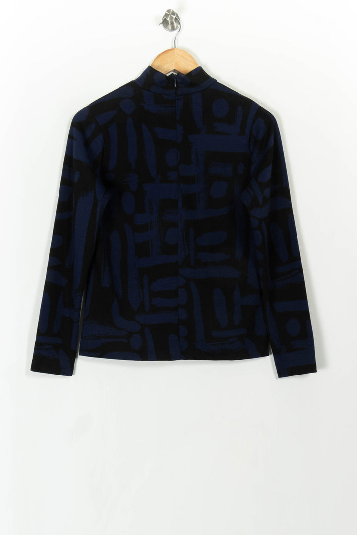 Sous pull Bleu et Noir - Taille M/38 de la marque La Fée Maraboutée | PARAD108279 - Vendu par Paradigme - Image 4