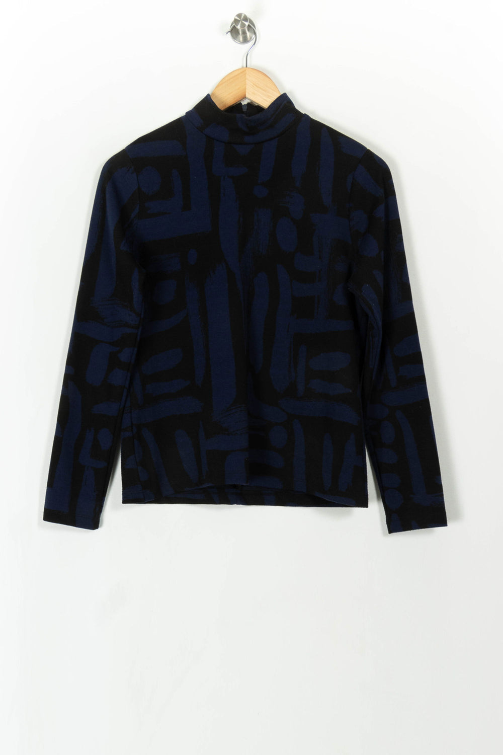 Sous pull Bleu et Noir - Taille M/38 de la marque La Fée Maraboutée | PARAD108279 - Vendu par Paradigme - Image 2