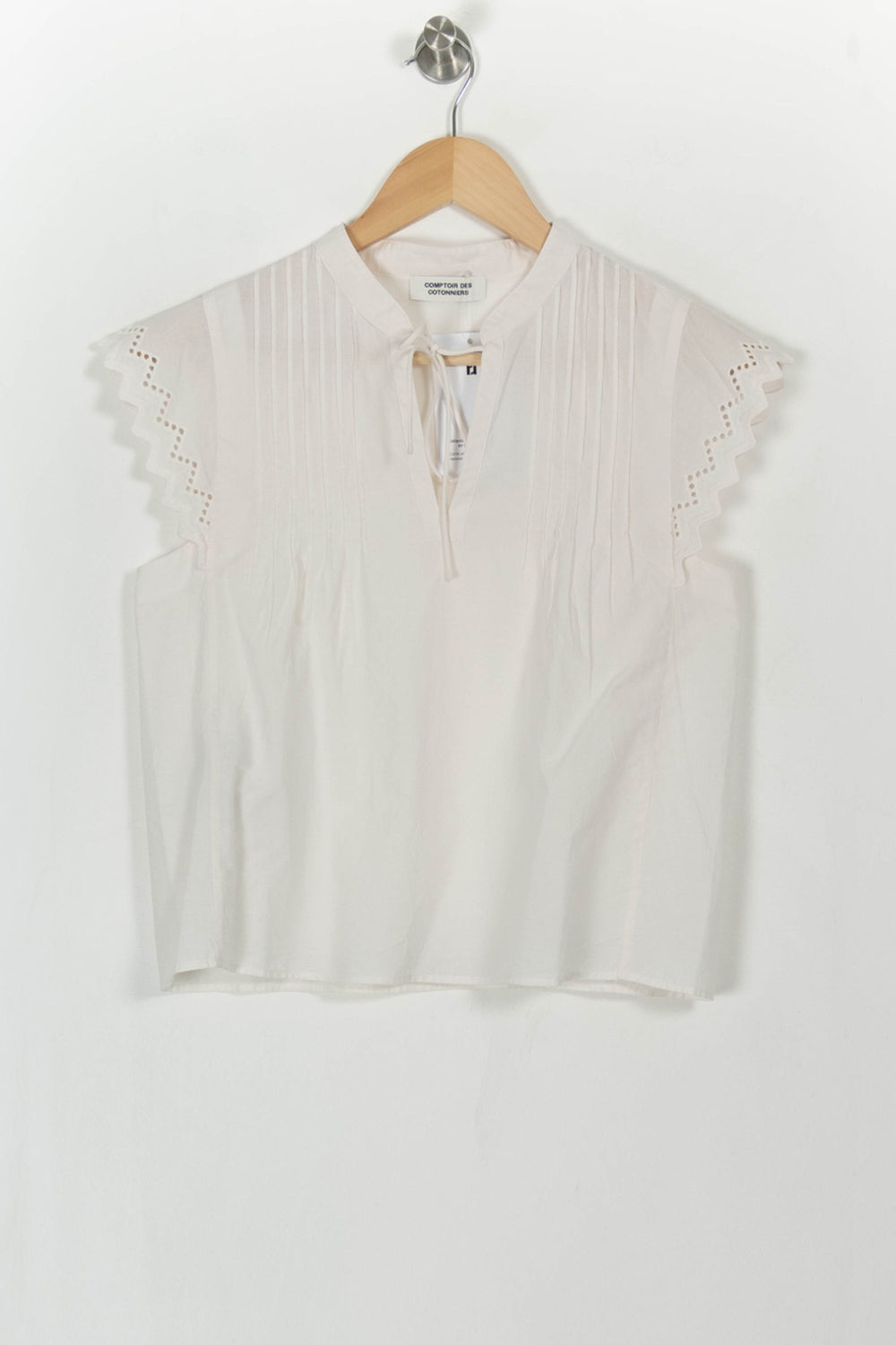 Blouse Beige - Taille XS/34 de la marque Comptoir des Cotonniers | PARAD108285 - Vendu par Paradigme - Image 2