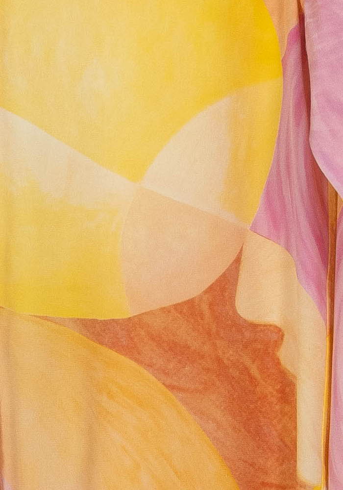 Chemise en soie rose et jaune - Taille XS/34 de la marque Soi Paris | PARAD108287 - Vendu par Paradigme - Image 3