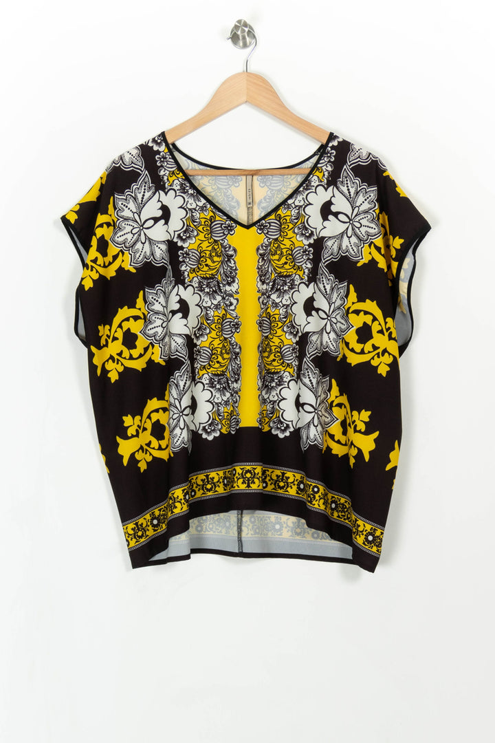 Blouse Noire et Jaune - Taille M/38 de la marque Indies | PARAD108288 - Vendu par Paradigme - Image 2