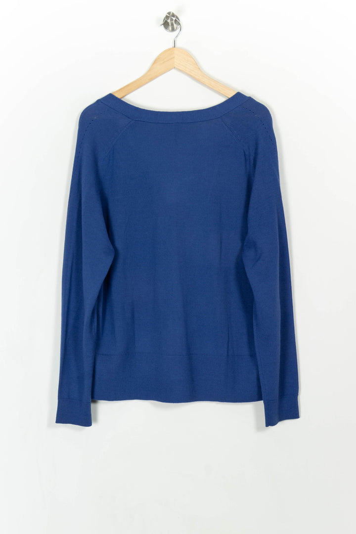 Cardigan Bleu - Taille L/40 de la marque Indies | PARAD108291 - Vendu par Paradigme - Image 4