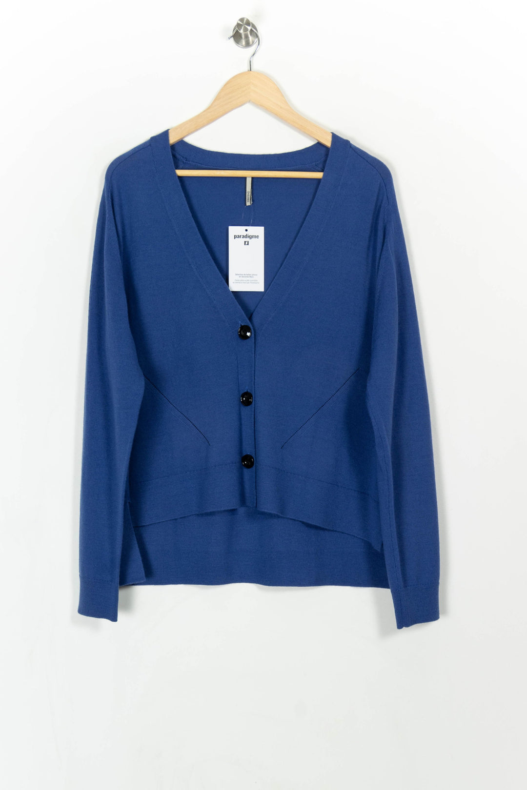 Cardigan Bleu - Taille L/40 de la marque Indies | PARAD108291 - Vendu par Paradigme - Image 2