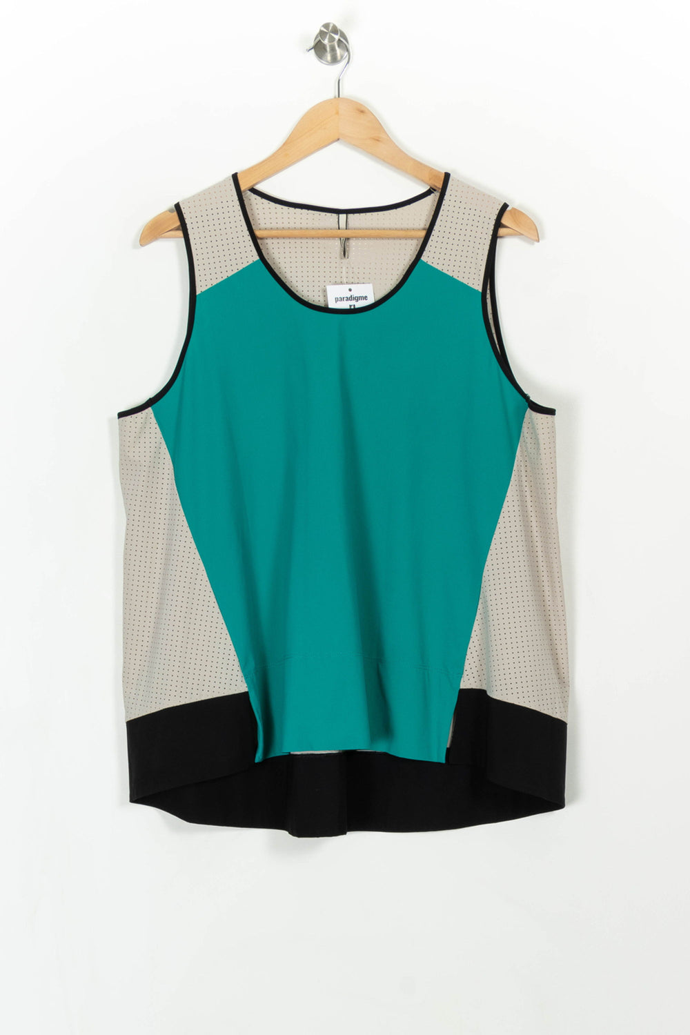 Débardeur Vert Beige et Noir - Taille XXXL/46 de la marque Indies | PARAD108295 - Vendu par Paradigme - Image 2
