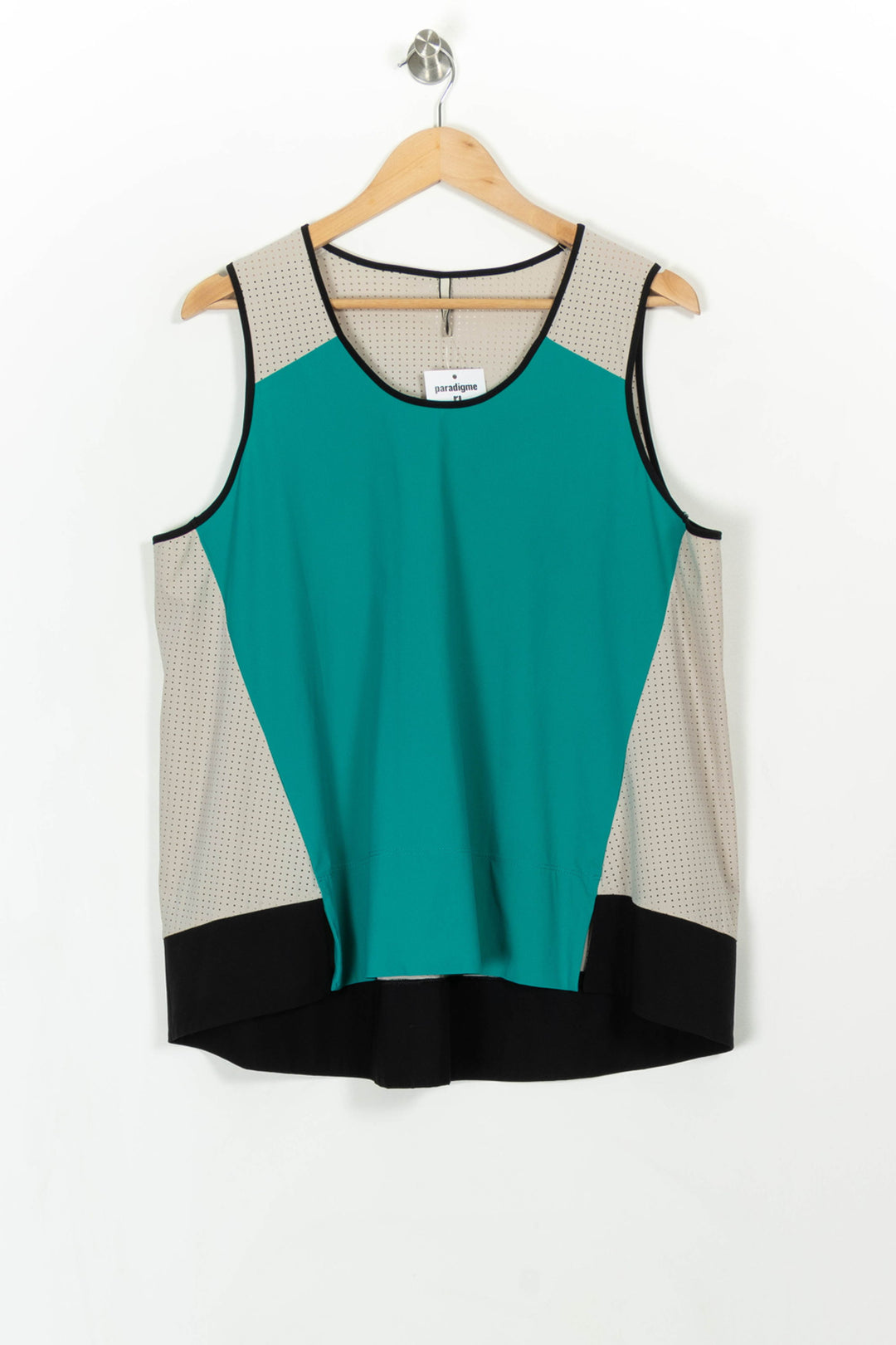 Débardeur Vert Beige et Noir - Taille XXXL/46 de la marque Indies | PARAD108295 - Vendu par Paradigme - Image 2