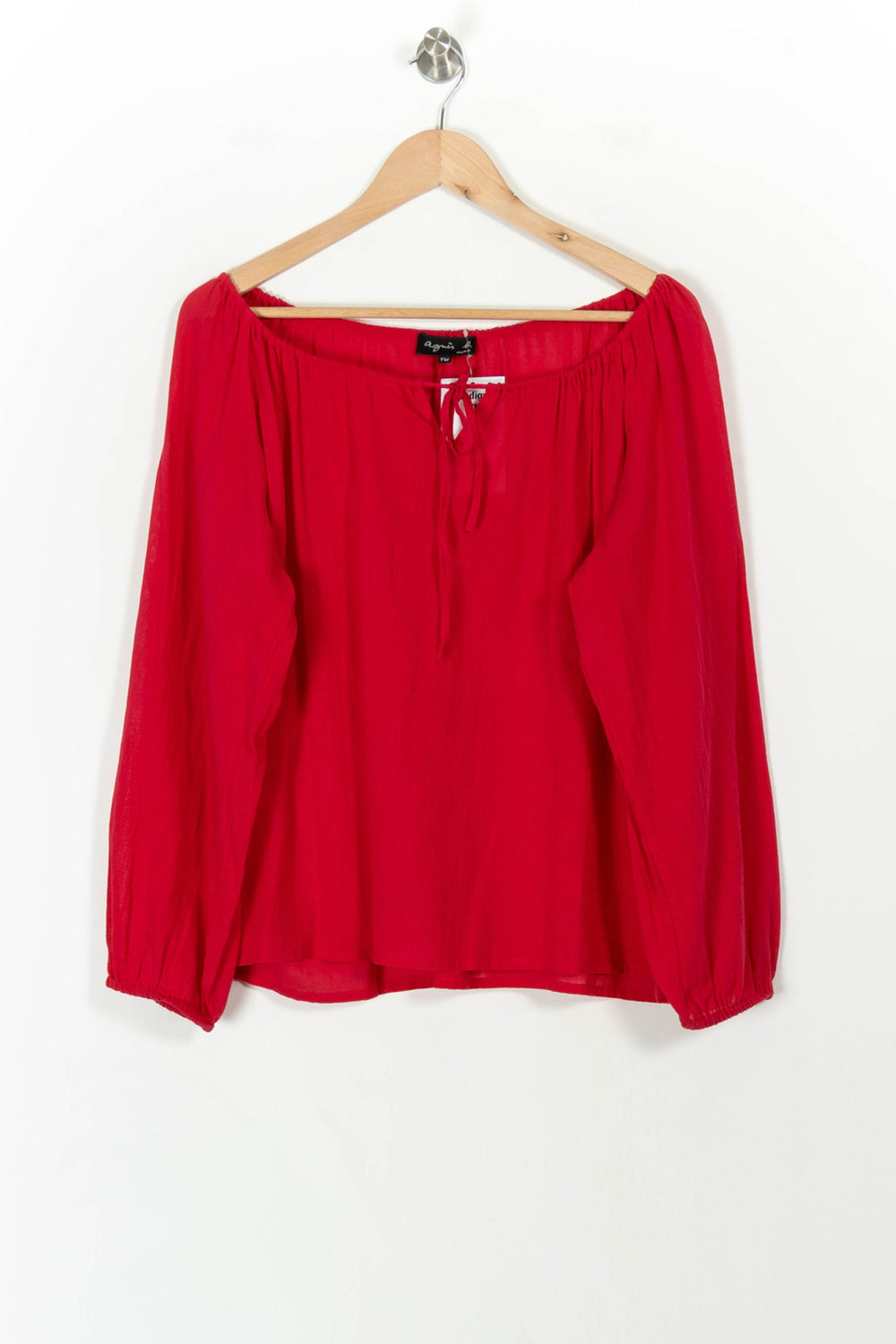 Blouse Rouge - Taille T.U. de la marque Agnès b. | PARAD108307 - Vendu par Paradigme - Image 2
