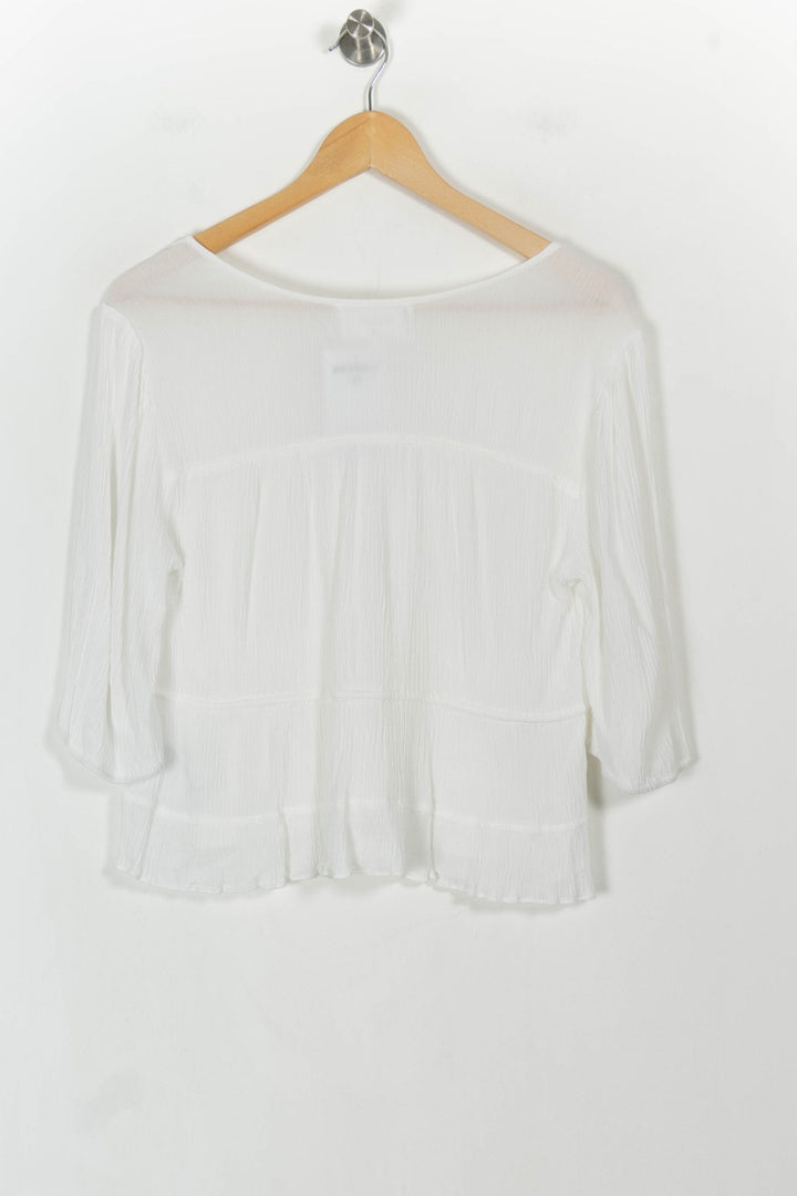 Blouse Blanche - Taille M/38 de la marque ba&sh | PARAD108309 - Vendu par Paradigme - Image 4