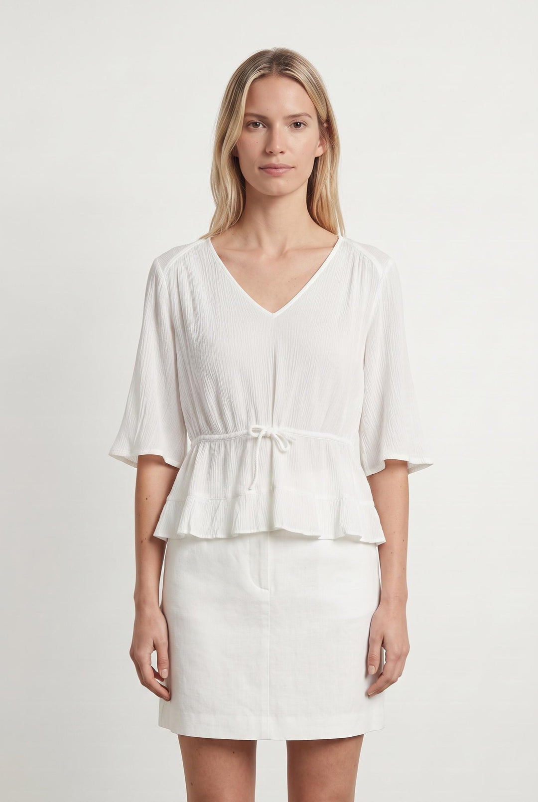 Blouse Blanche - Taille M/38 de la marque ba&sh | PARAD108309 - Vendu par Paradigme - Image 1