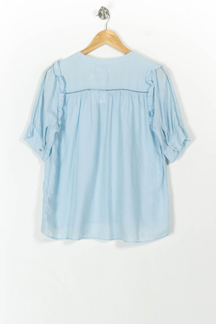 Blouse Bleue - Taille S/36 de la marque ba&sh | PARAD108310 - Vendu par Paradigme - Image 4