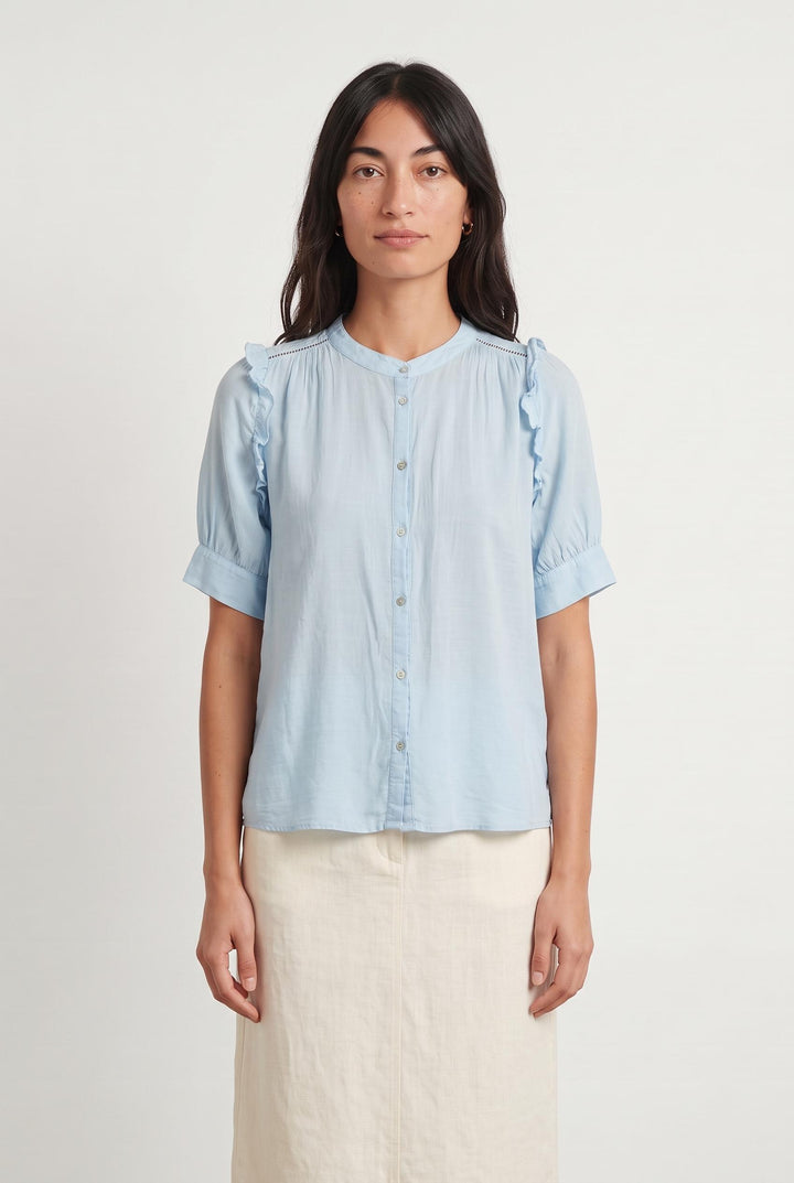 Blouse Bleue - Taille S/36 de la marque ba&sh | PARAD108310 - Vendu par Paradigme - Image 1