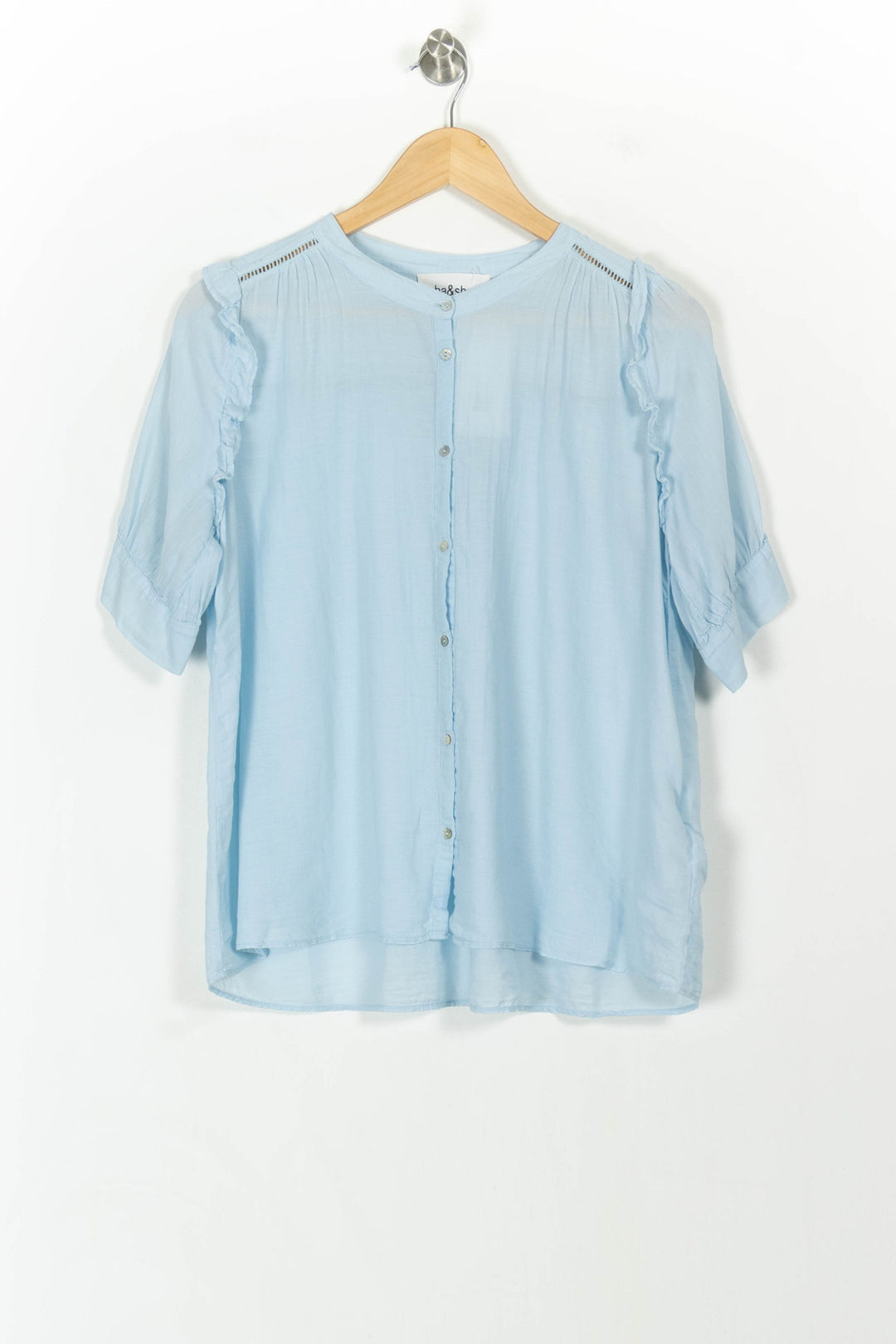 Blouse Bleue - Taille S/36 de la marque ba&sh | PARAD108310 - Vendu par Paradigme - Image 2
