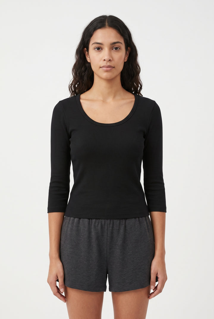 T-shirt Noir - Taille S/36 de la marque ba&sh | PARAD108319 - Vendu par Paradigme - Image 1