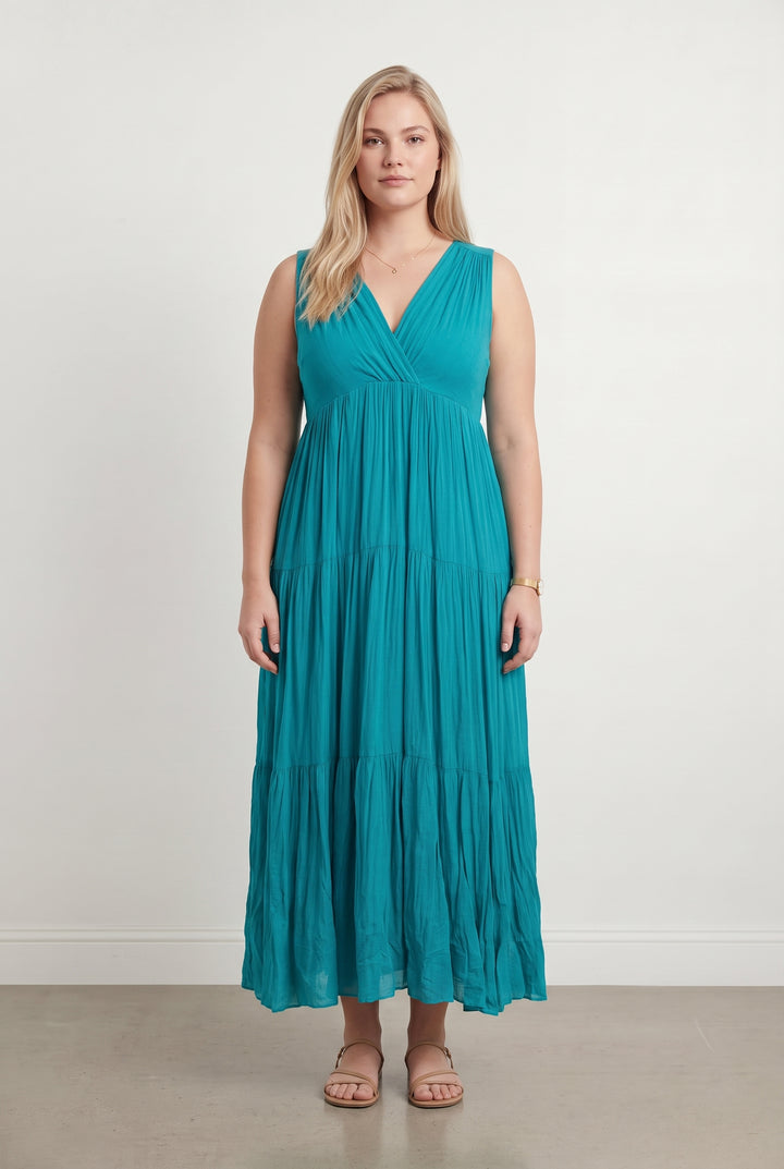 Robe Longue Bleue - Taille XXL/44 de la marque La Fée Maraboutée | PARAD108320 - Vendu par Paradigme - Image 1