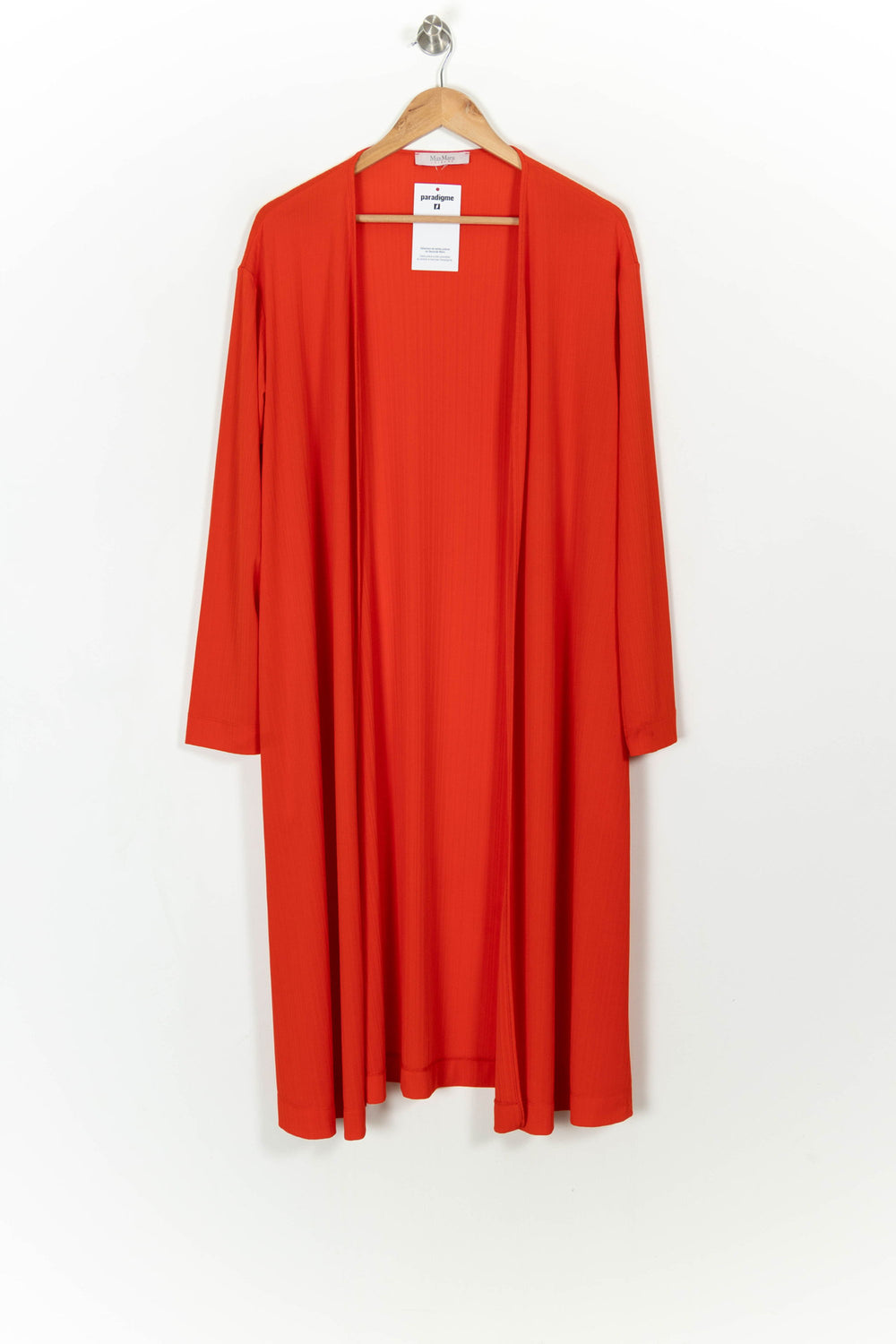 Kimono Rouge - Taille L/40 de la marque Max Mara | PARAD108322 - Vendu par Paradigme - Image 2