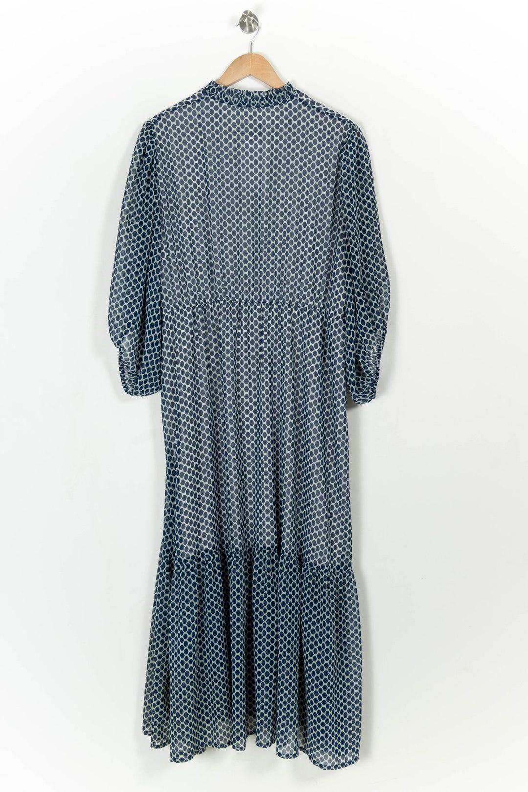 Robe Longue Bleue et Blanche - Taille XXXL/46 de la marque Indies | PARAD108324 - Vendu par Paradigme - Image 4