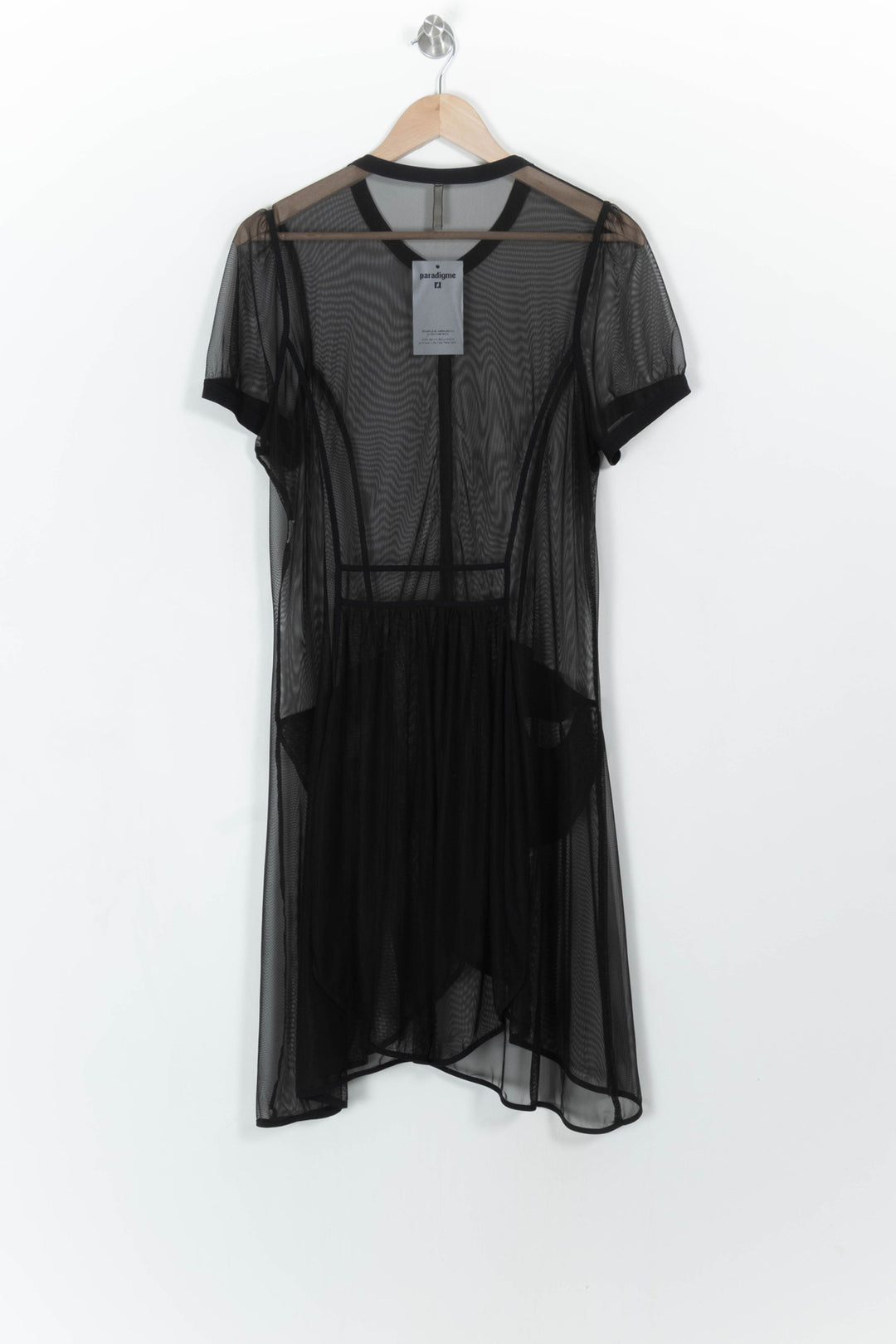 Veste Longue Noire - Taille XL/42 de la marque Indies | PARAD108338 - Vendu par Paradigme - Image 4