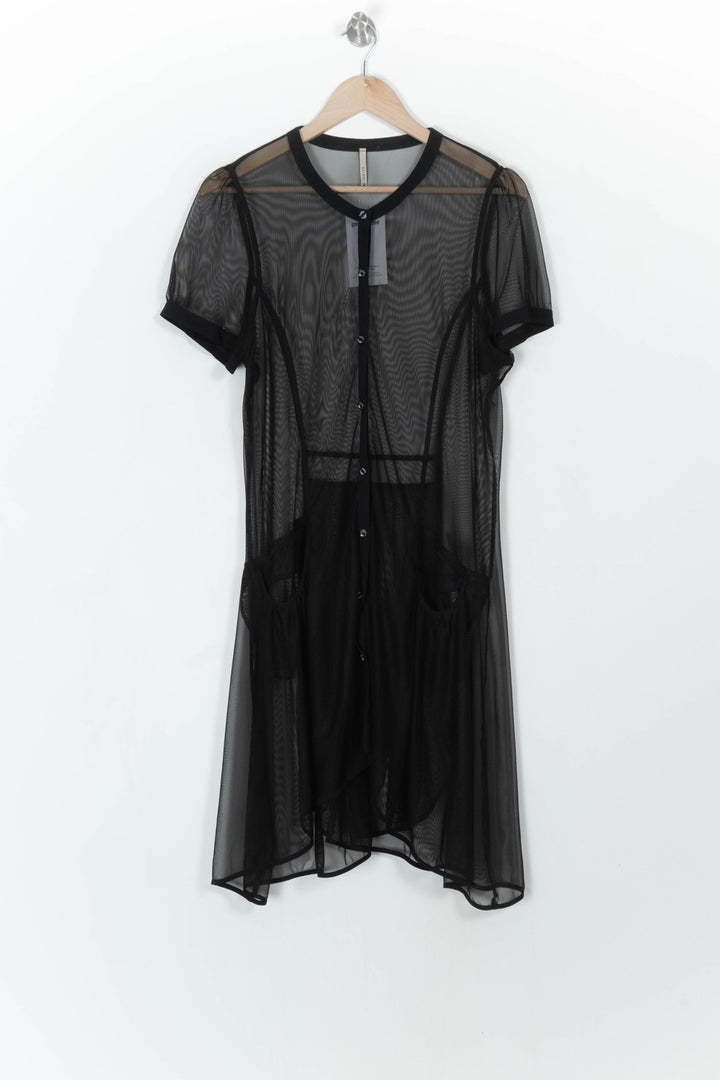 Veste Longue Noire - Taille XL/42 de la marque Indies | PARAD108338 - Vendu par Paradigme - Image 2