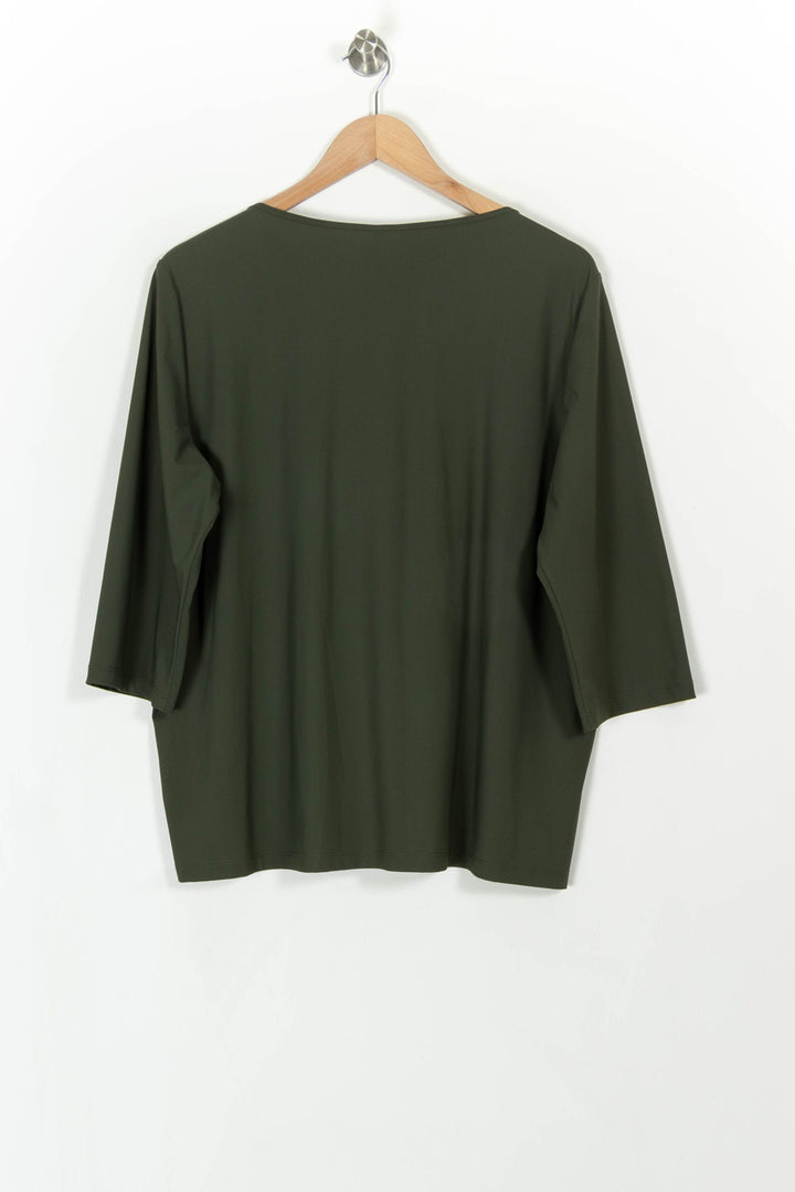 Blouse Verte - Taille XXXL/46 de la marque Indies | PARAD108340 - Vendu par Paradigme - Image 4