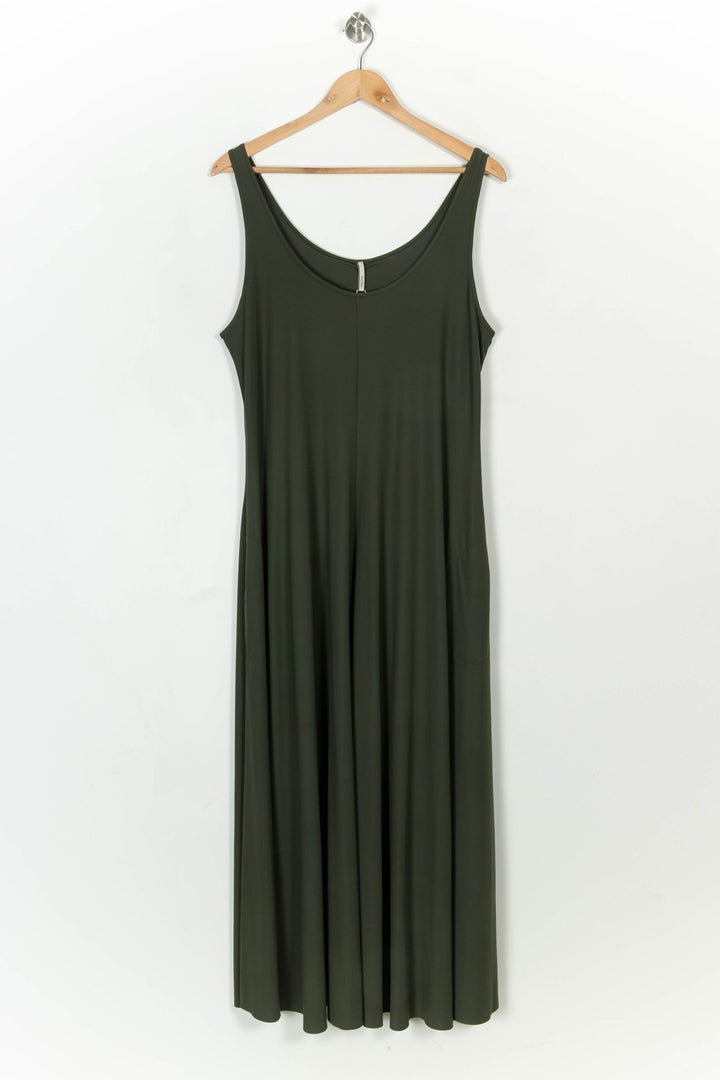 Robe Longue Verte - Taille XXXL/46 de la marque Indies | PARAD108343 - Vendu par Paradigme - Image 2