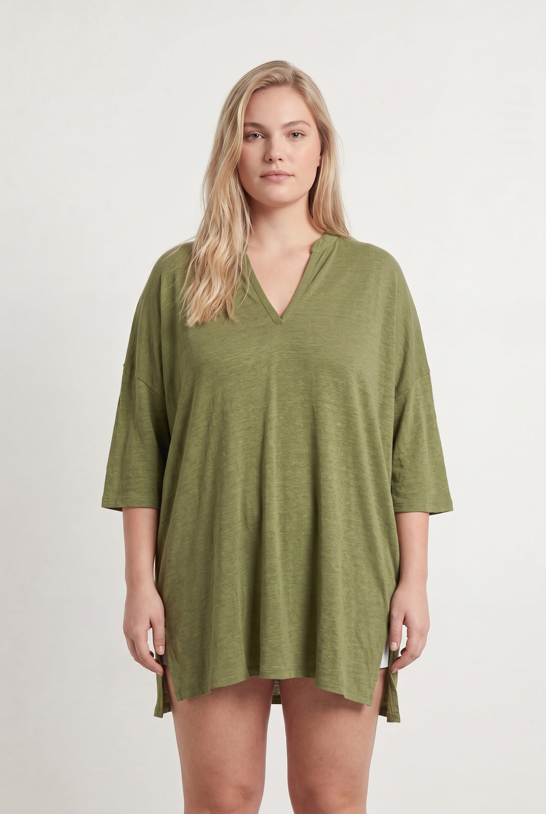 Tunique Verte - Taille XL/42 de la marque Majestic Filatures | PARAD108346 - Vendu par Paradigme - Image 1