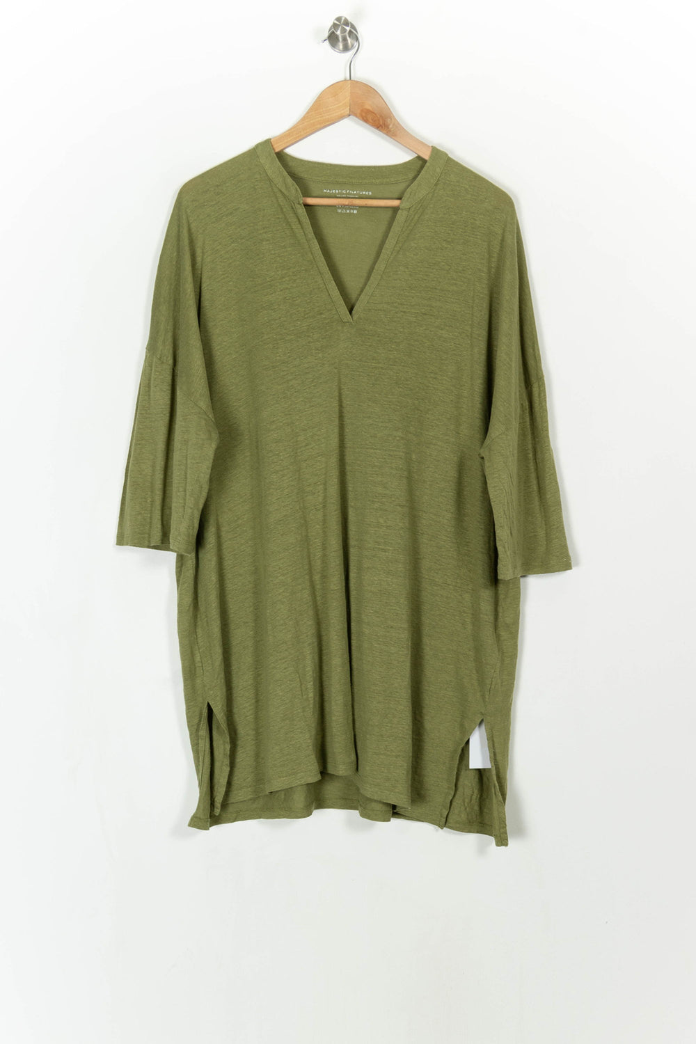 Tunique Verte - Taille XL/42 de la marque Majestic Filatures | PARAD108346 - Vendu par Paradigme - Image 2