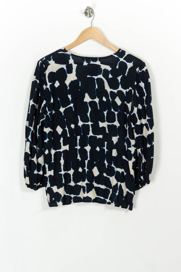Blouse Noir et Blanc - Taille XXL/44 de la marque La Fée Maraboutée | PARAD108350 - Vendu par Paradigme - Image 4