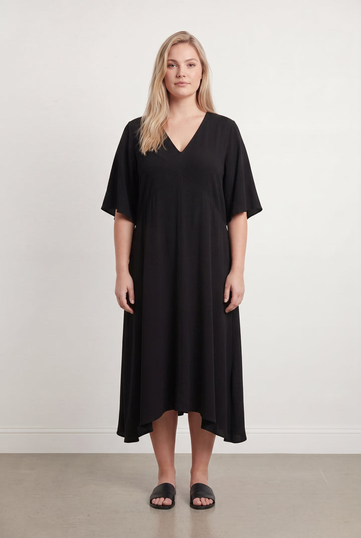 Robe Midi Noire - Taille XXL/44 de la marque ZAPA | PARAD108352 - Vendu par Paradigme - Image 1