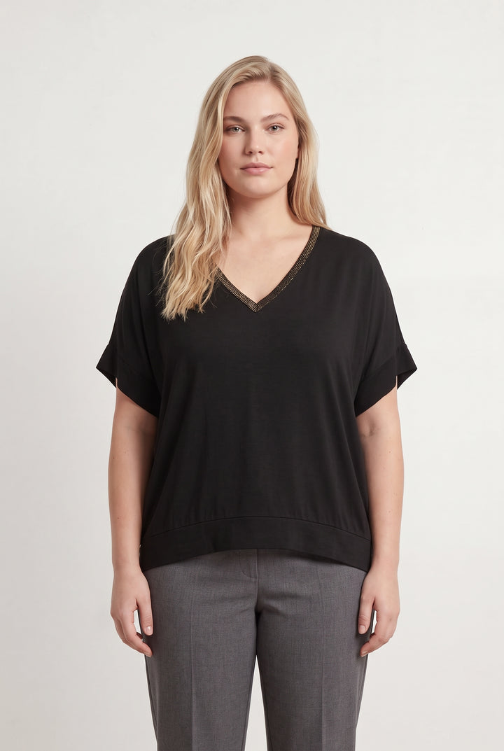 Blouse Noire - Taille XXL/44 de la marque La Fée Maraboutée | PARAD108353 - Vendu par Paradigme - Image 1