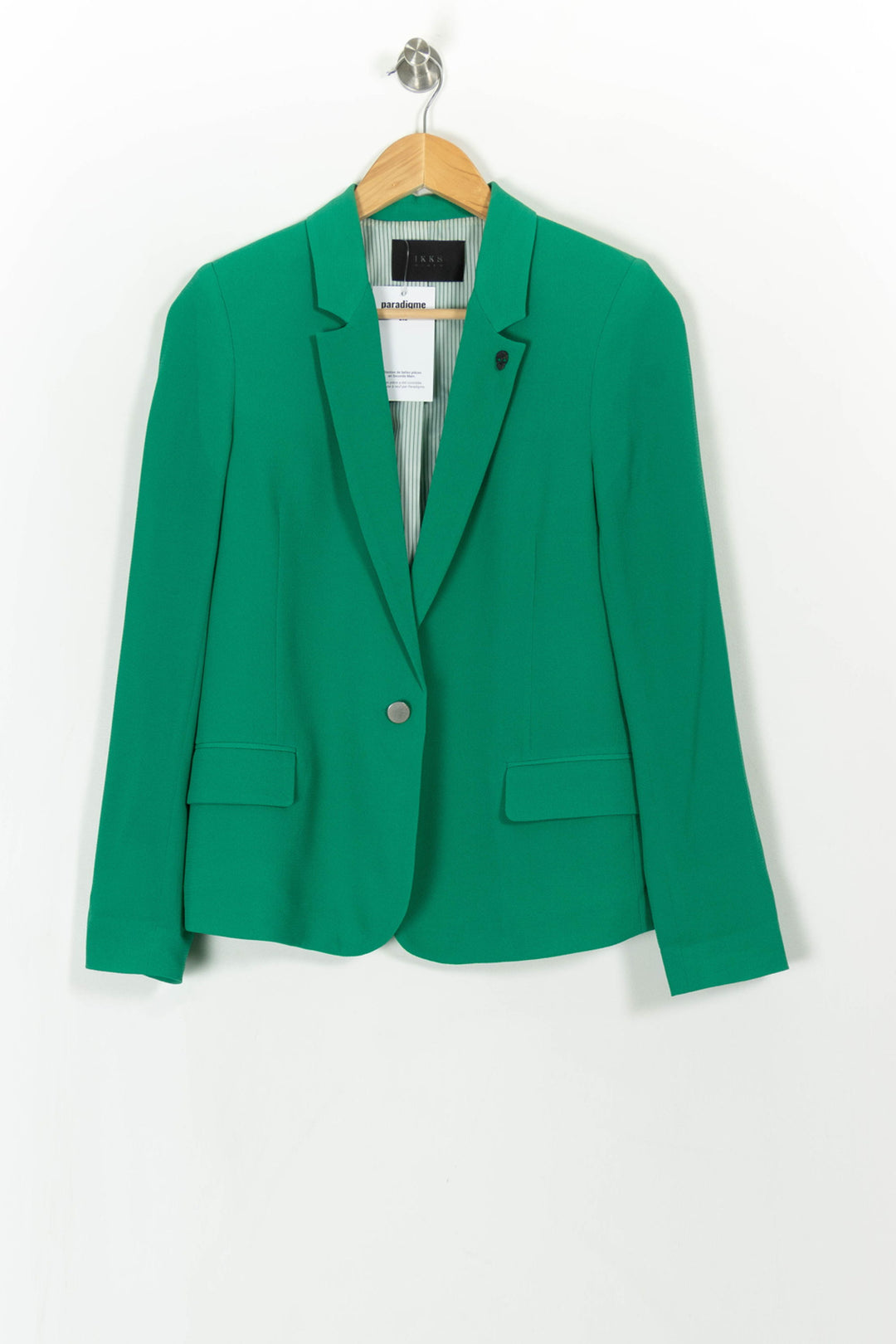 Blazer Vert - Taille S/36 de la marque IKKS | PARAD108354 - Vendu par Paradigme - Image 2