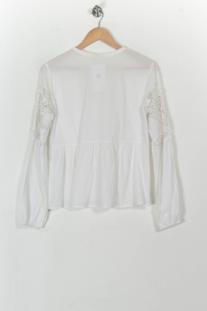 Blouse Blanche - Taille M/38 de la marque Maje | PARAD108356 - Vendu par Paradigme - Image 4